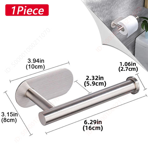 1~2PCS Toilet Paper Rack Bathroom Paper Towel Holder Adhesive