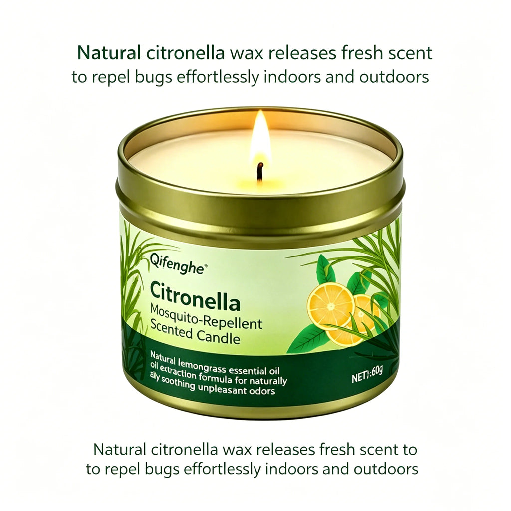 Citronella Mosquito-Repellent Scented Candle Natural Citronella