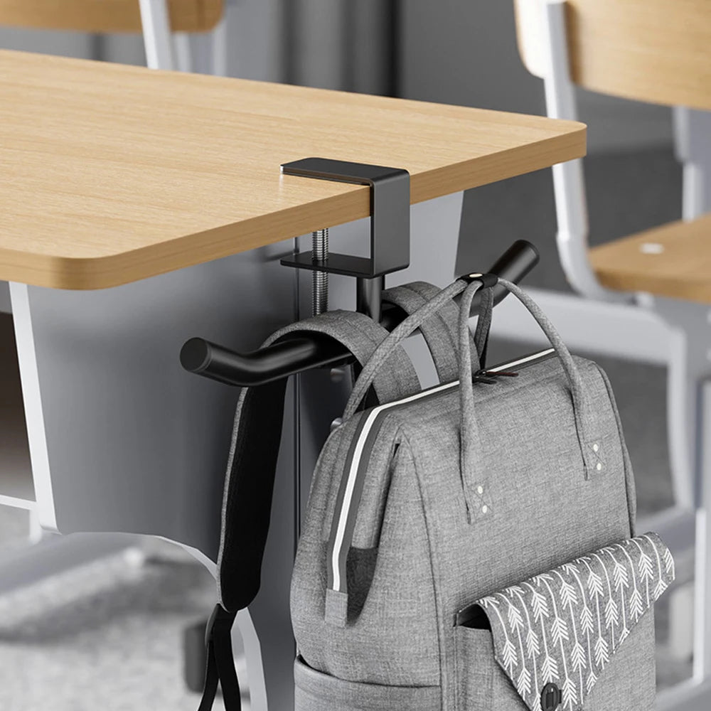 Desk Bag Hanger Portable Bag Hanger School Office Desk Edge Bag Hook
