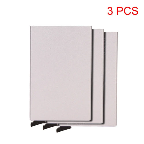 Rfid Metal Credit Card Holder Luxury Men Minimalist Wallet Cardholder
