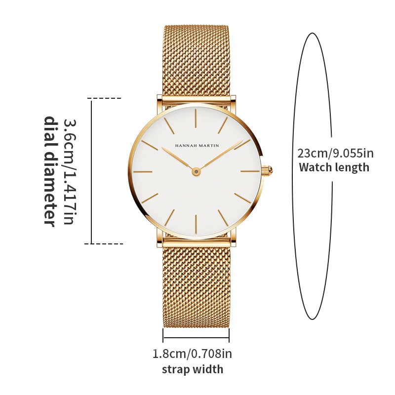 Hannah Martin Women Watch Original Imported Japanese Movement