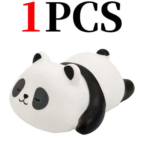 Panda LED Night Light Living Room Cute Panda Plastic Lamp Bedside