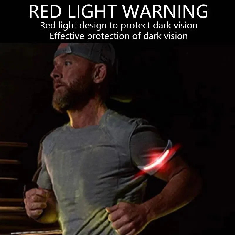 COB LED Armband Light 350mAh 500LM Sport Night Running Warning Arm Leg