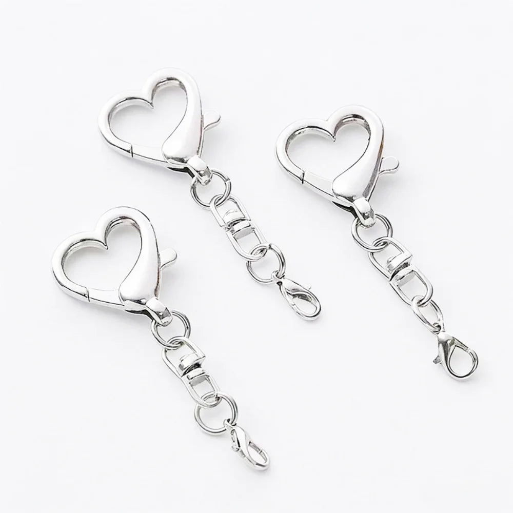 Unique Alloy Heart Keyring Keychain Pendant Heart Shaped