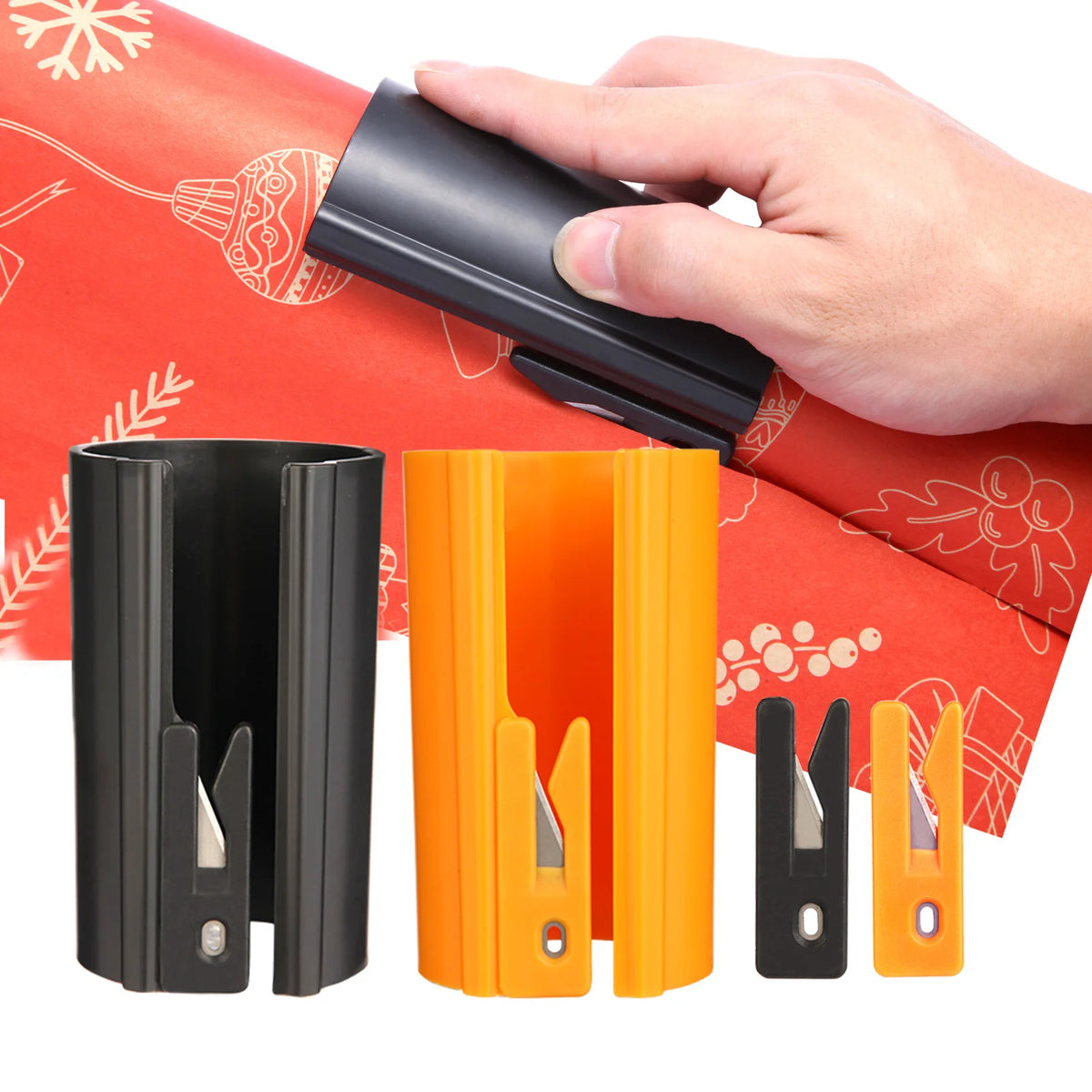 HORN Sliding Wrapping Paper Cutter - Easy-Glide Gift Wrap Trimmer