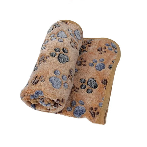 Soft Fluffy High Quality Pet Blanket Cozy Cartoon Pattern Mat Warm