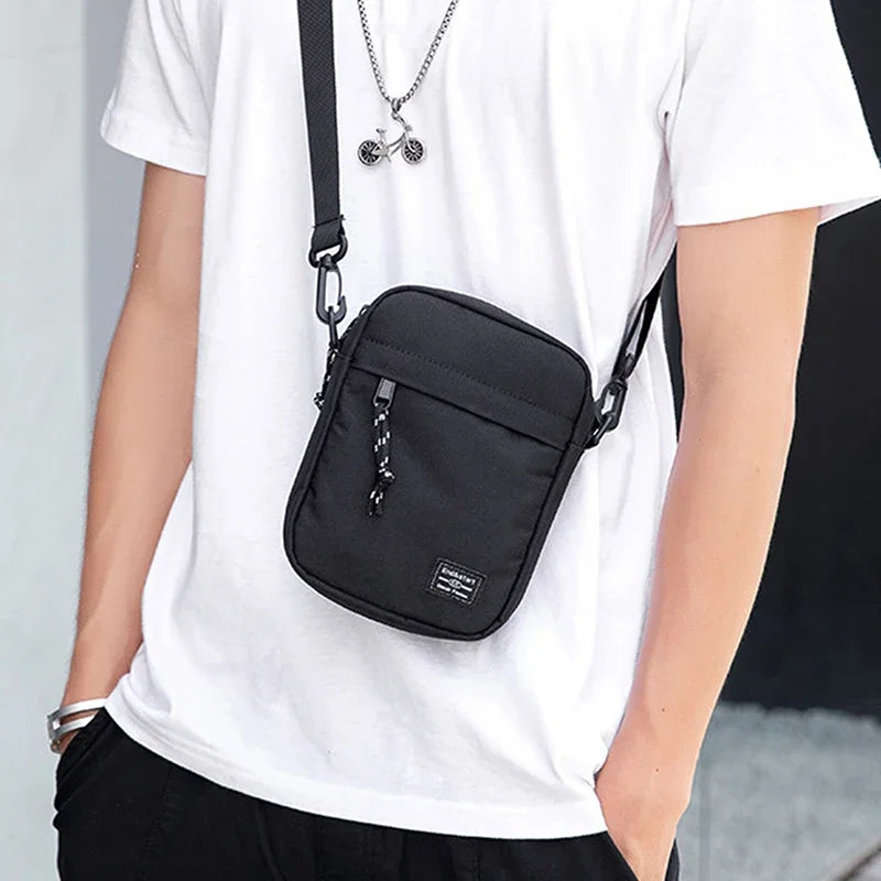 Shoulder Bag Oxford Cloth Casual Men's Satchel Small Square Bag