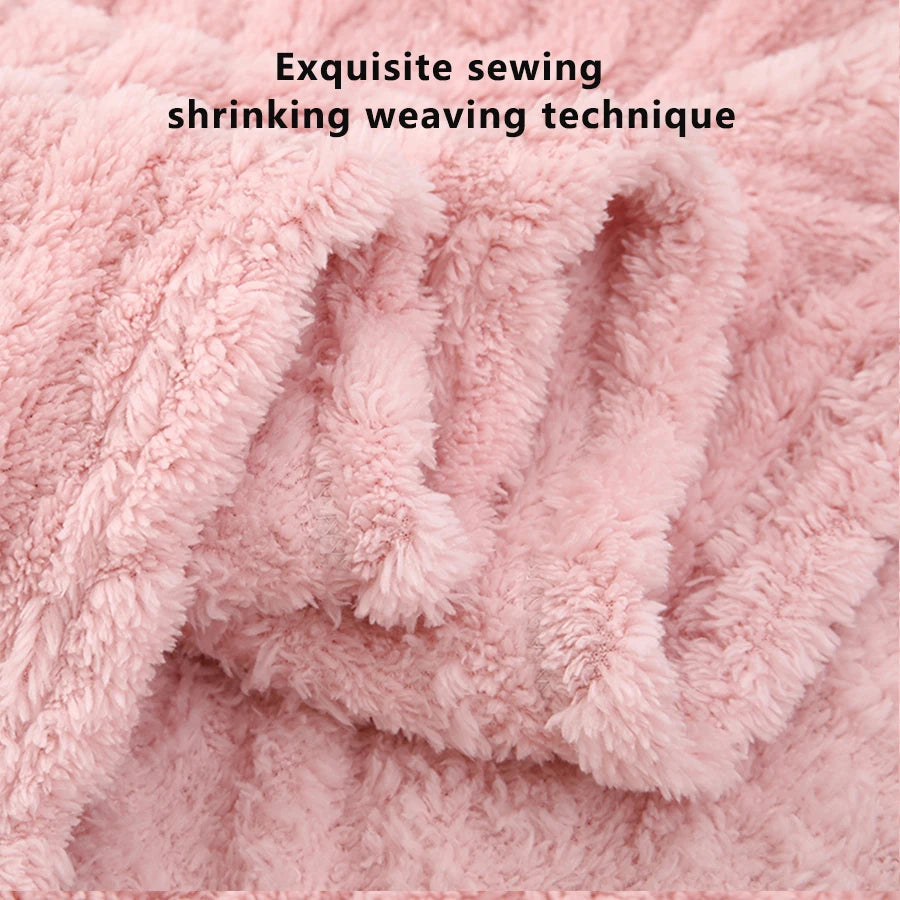 1 Coral Fleece Blanket for Babies and Children - Ultra-Soft Striped