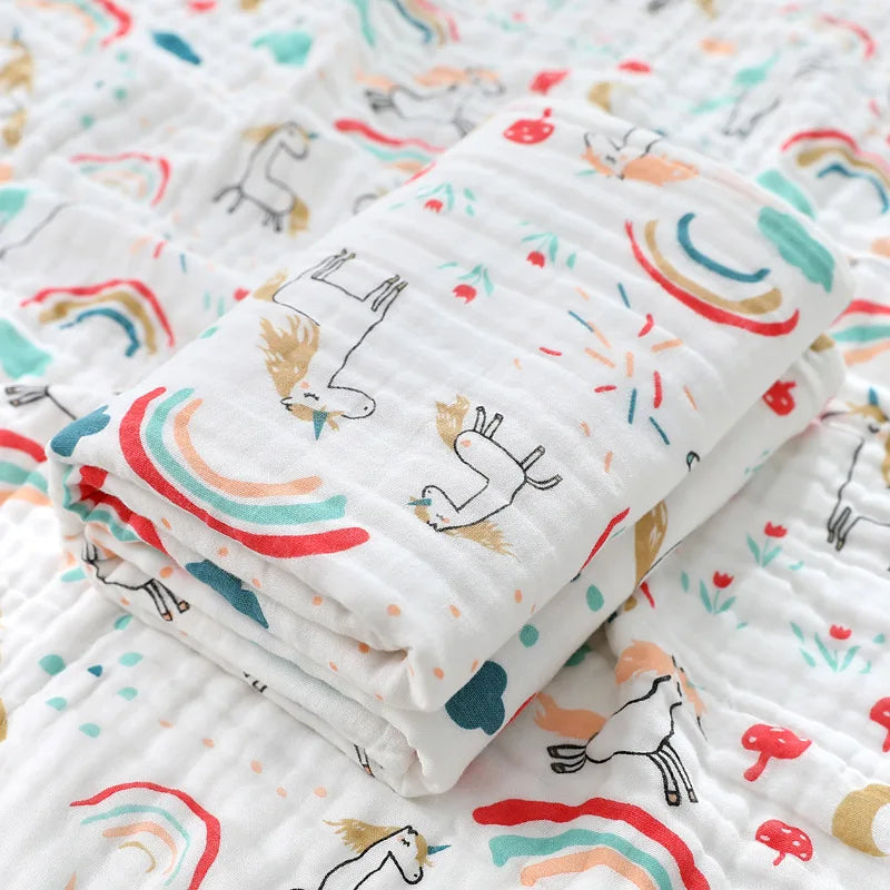 Baby Bath Towel Newborn Bathrobe Cotton Swaddle Blanket for Boy Girl