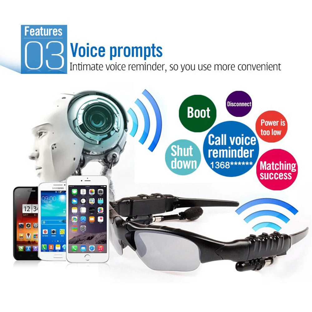Bluetooth Wireless Polarized Sunglasses UV-Protection Polarized Lenses