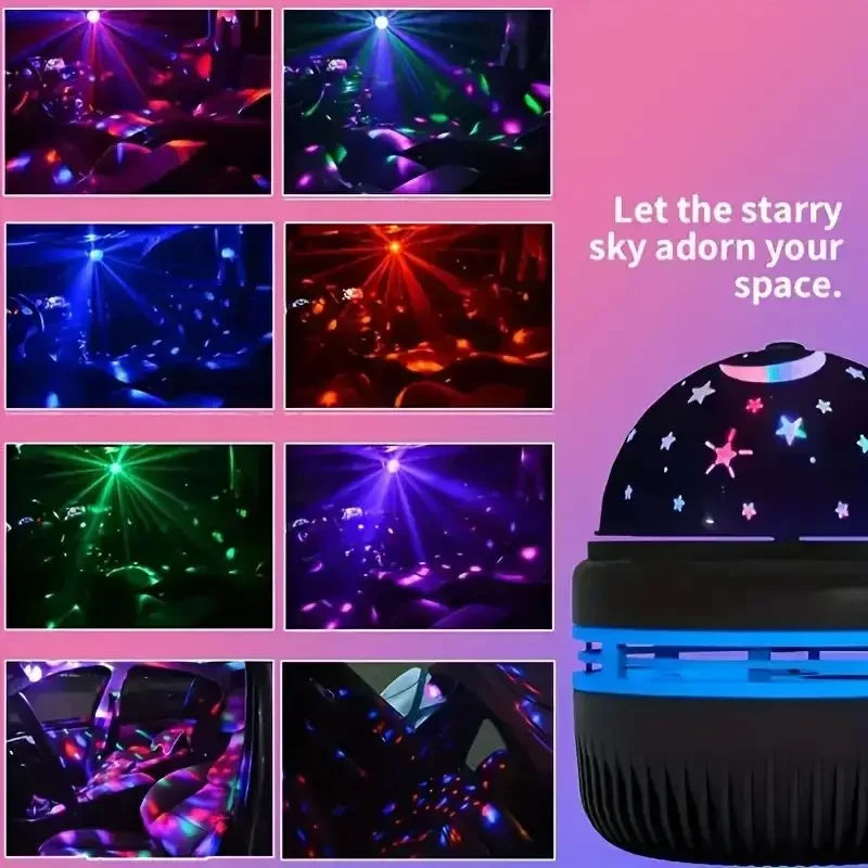 LED Galaxy Projector Light Multi-color Remote Control for Bedroom