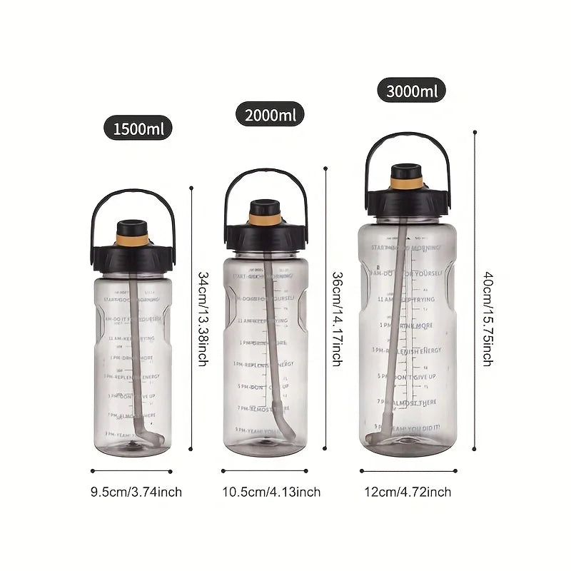 LUSQI 1.5 L/2L/3L Bottled Large Capacity Sports Water Cup Leak-proof