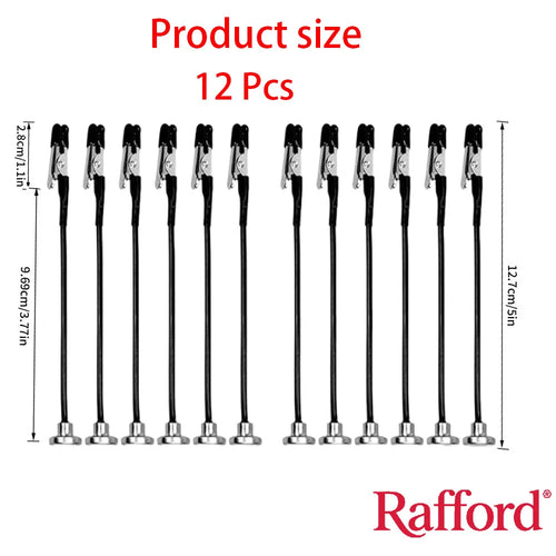 Rafford 12 Pcs Bendable Model Painting Alligator Clip Sticks Rubber