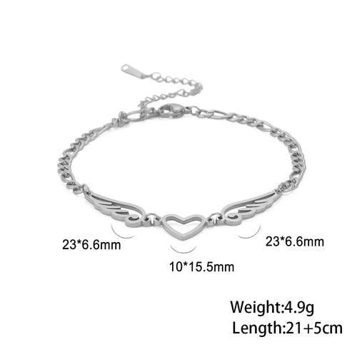 Skyrim Foot Chain of Women Men Silver Color Four-leaf Clover Stainless
