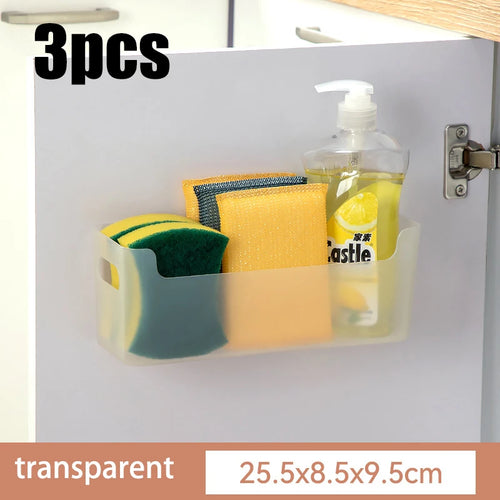 Non Perforated Cling Film Rack Inside Cabinet Wall Shelf Shelves Spice