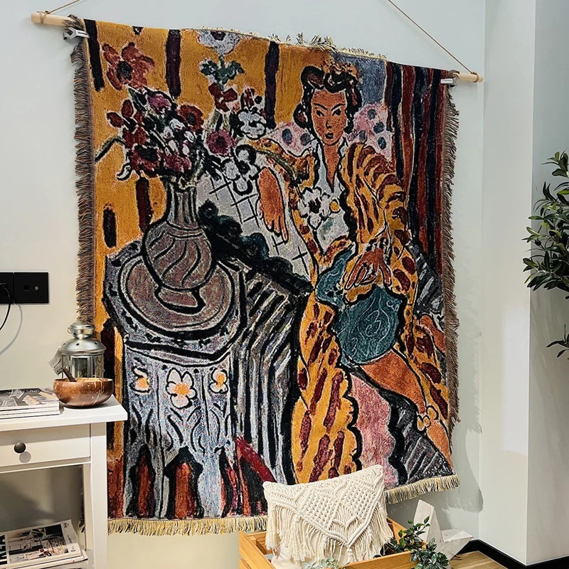 Henri Matisse French Artist Tapestry Blanket Sofa Throw Casual Bed