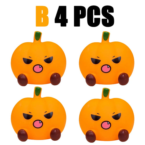 Halloween Cute Ghost Witch Hat Pumpkin Night Light Silicone LED Lamp