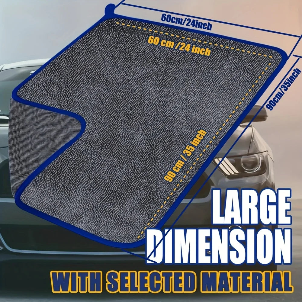 Extra Large Car Drying Towel - Ultra-Absorbent Soft