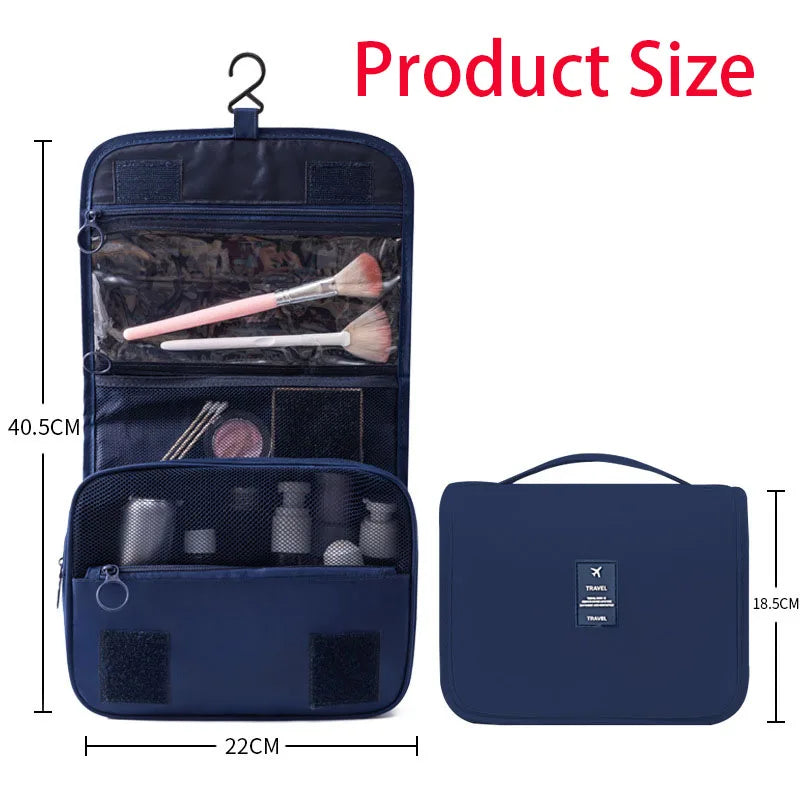 Travel Makeup Bag High Capacity Toiletries Storage Pouch Travel Make