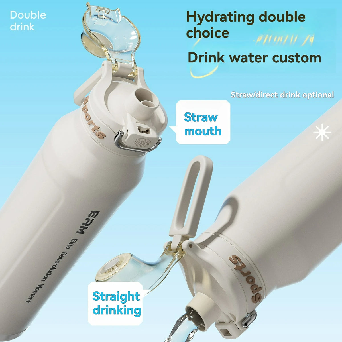 1.5L Insulated Water Bottle Stainless Steel Cold Hot Insulated Cup