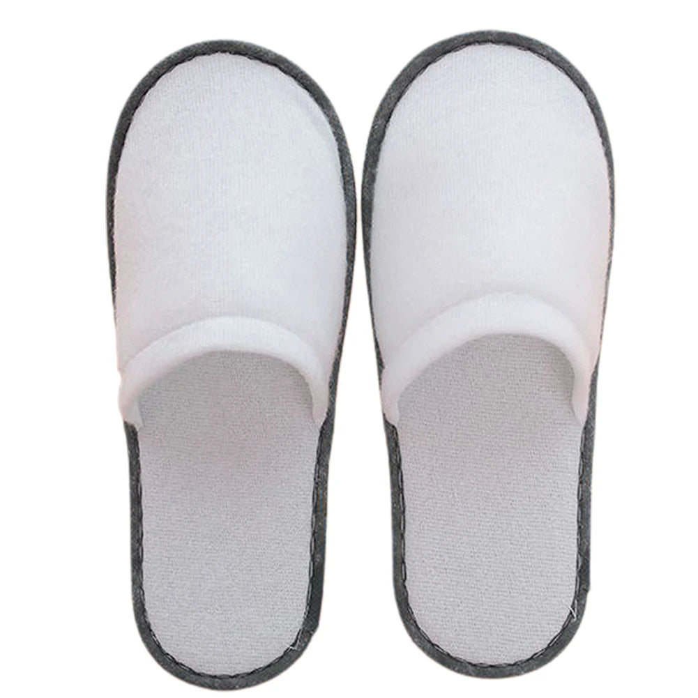 10 Pairs Lot Hotel Slippers Men Womens Top Quality Velvet Travel
