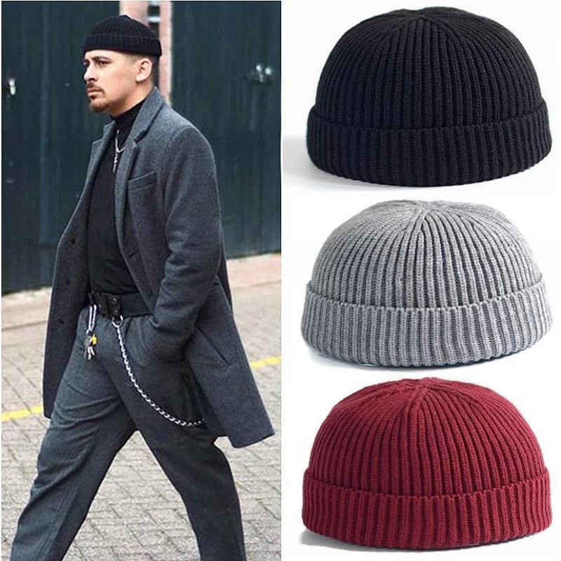 Winter Knitted Hat Warm Outdoor Sport Cold Protection Running Beanie