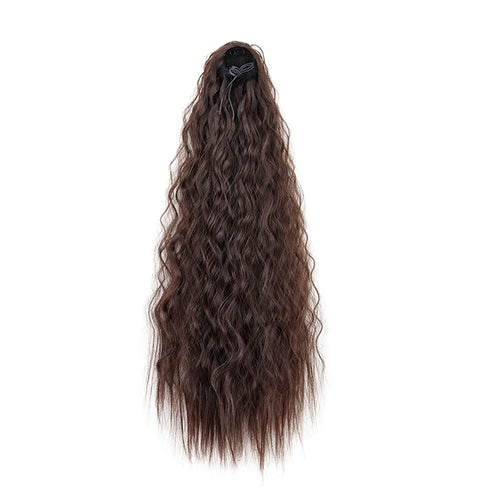 22Inch Synthetic Long Kinky Curly Ponytail Hair Extension Drawstring