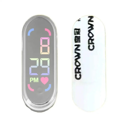 Mini Electric Car Clock LED Movement Touch Waterproof Portable Car