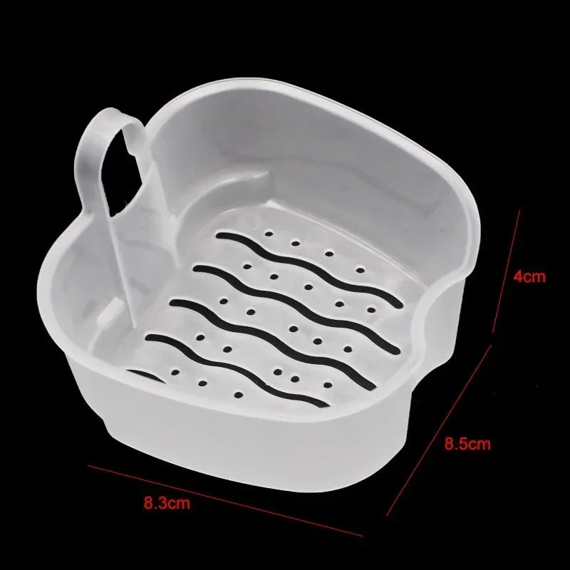 Denture Bath Box Organizer Dental False Teeth Storage Box with Hanging