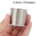 1roll Stainless Steel 0.2 0.3 0.4 0.5 0.6 mm Beading Wire Line Thread