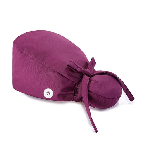 Adjustable Surgical Scrub Caps Working Cap Ponytail Holder Bouffant