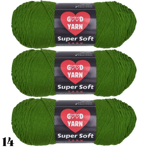 190g x 3 Pcs Soft & Cozy Multicolored Acrylic Yarn for Crocheting