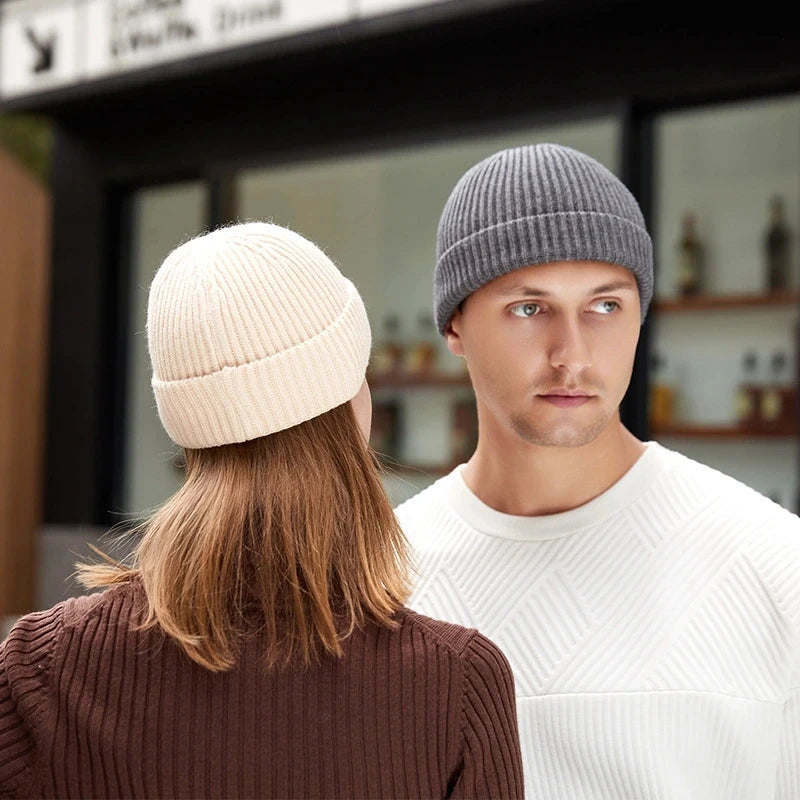 Winter Knitted Hat Warm Outdoor Sport Cold Protection Running Beanie