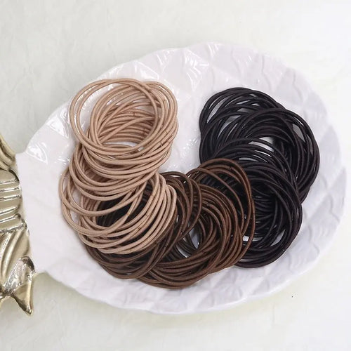 5CM New Color Nylon Elastic Hair Tie Rubber Band for Women Men Thin