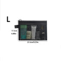 1/5/10pcs Mesh Clear Cosmetic Bags Women Black Makeup Bag Portable