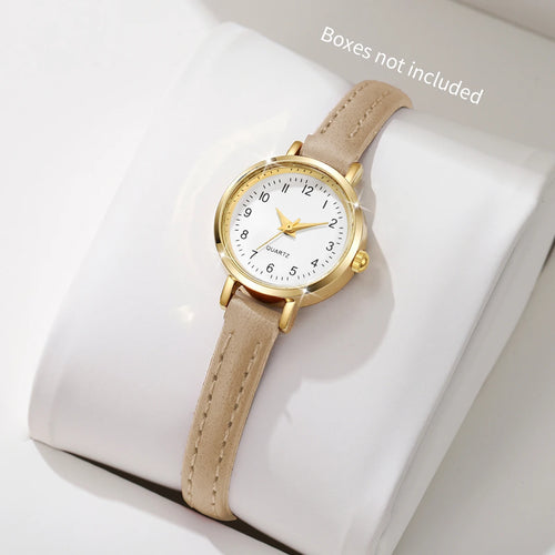 Women Watches Fashion Small Roma Dial Ladies Leather Band Quartz Watch
