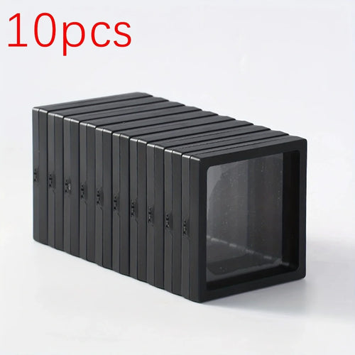 10pcs, Transparent Floating Display Box, Plastic Film Jewelry