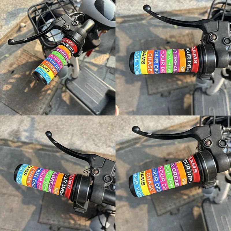 30mm Motorcycle Handlebar Covers Anti Slip O-Rings Silicone Handle