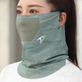 Sunscreen Face Mask Breathable Mesh Neck Gaiter Mask Scarf Ice Silk