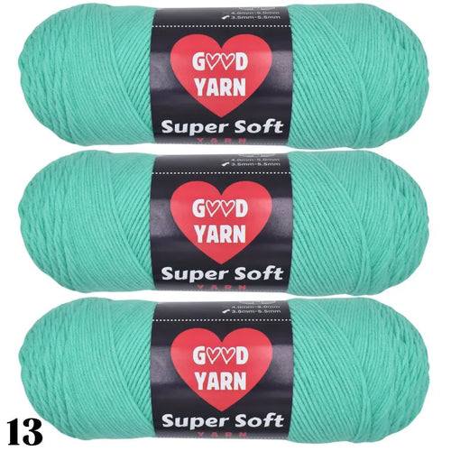 190g x 3 Pcs Soft & Cozy Multicolored Acrylic Yarn for Crocheting