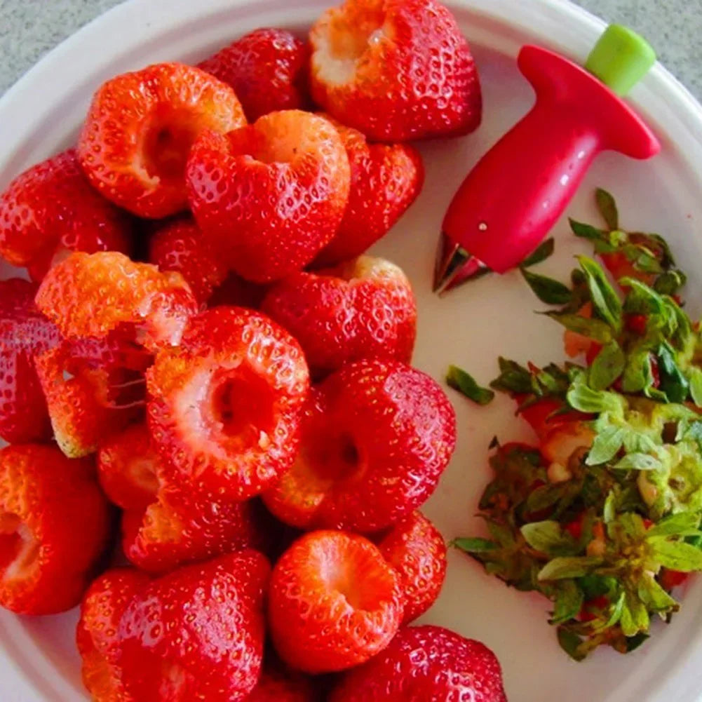Strawberry Slicer Cutter Strawberry Corer Strawberry Huller Fruit Leaf