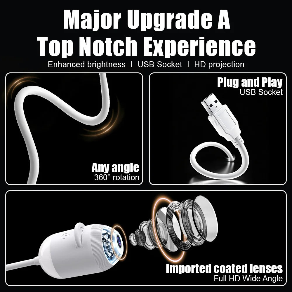 USB Starry Sky Projection Light for Car Interior, Home, Bedroom