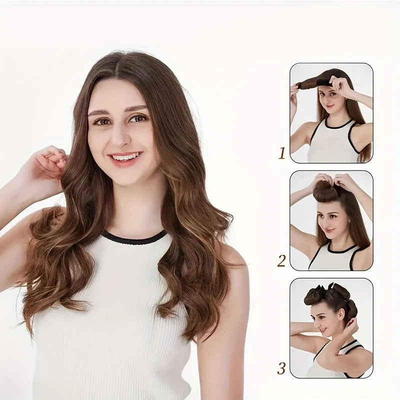 Heatless Hair Curler Curling Rod Headband No Heat Hair Rollers Satin