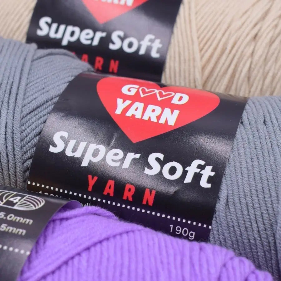 190g x 3 Pcs Soft & Cozy Multicolored Acrylic Yarn for Crocheting