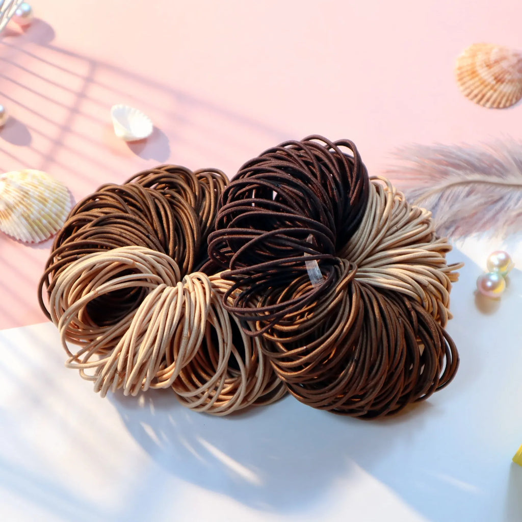 5CM New Color Nylon Elastic Hair Tie Rubber Band for Women Men Thin