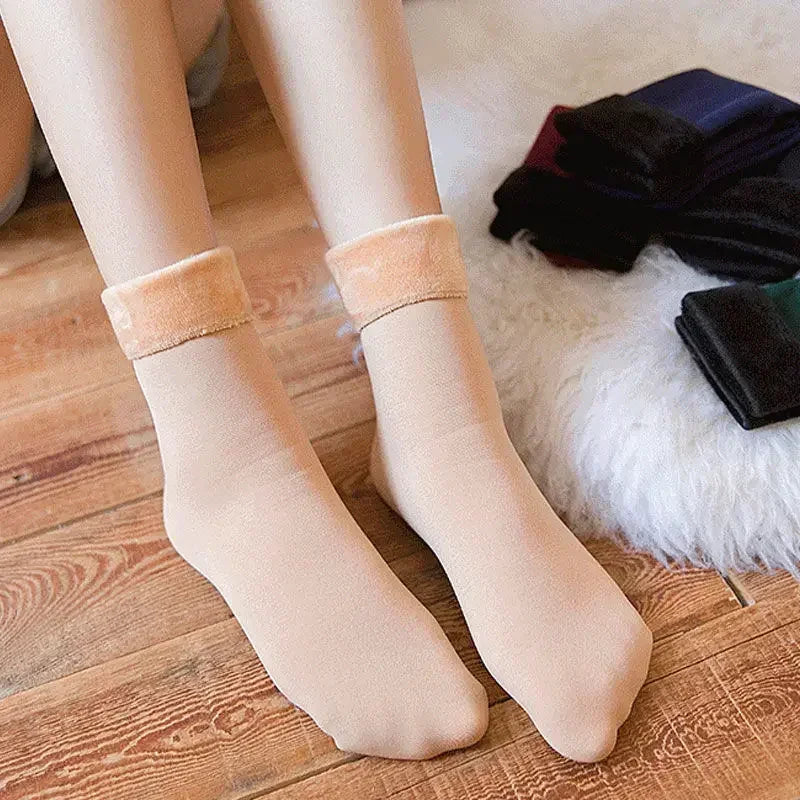 Women Winter Thicken Warm Short Socks Thermal Cashmere