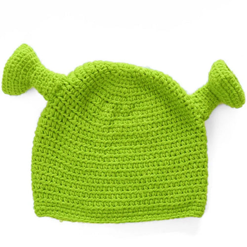 Winter Hats For Women Men Balaclava Monster Shrek Wool Hat Creative