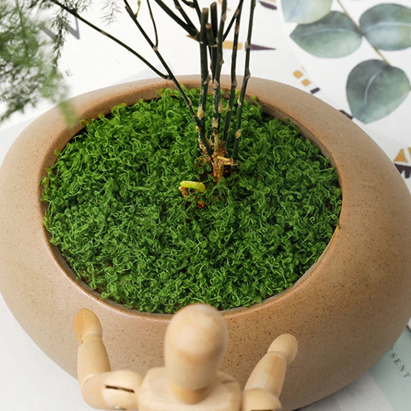 About 20g Artificial Green Plants Polyester Moss Grass Home Living