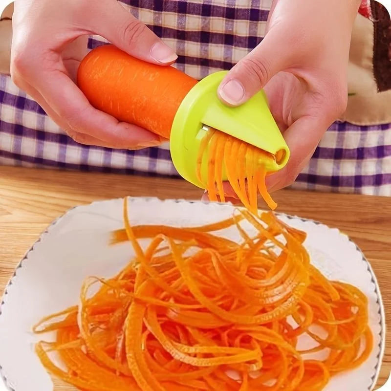 Kitchen Rotating Shredder Spiral Peeler Manual Vegetable Slicer Fruit