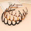 Korean Women Hair Comb Non-Slip Headband Plastic U Shape Hair Hoops